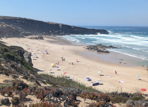 Busy Portugal Beach