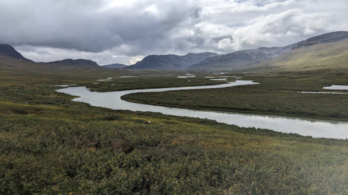 River across Swedish landscape