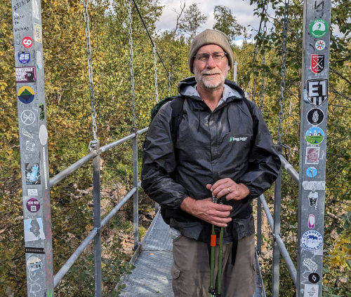 Stickered Suspension Bridge