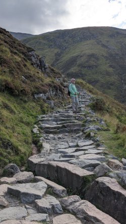 Stonework on Ben Nevis trail